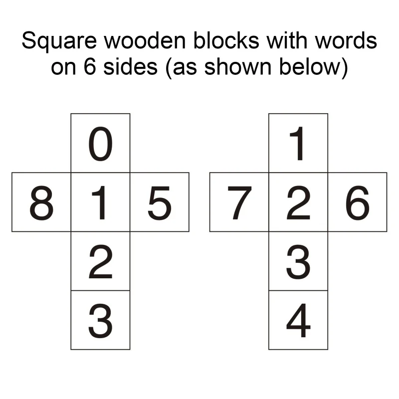 Детские деревянные строительные блоки с цифрами памятное украшение на день