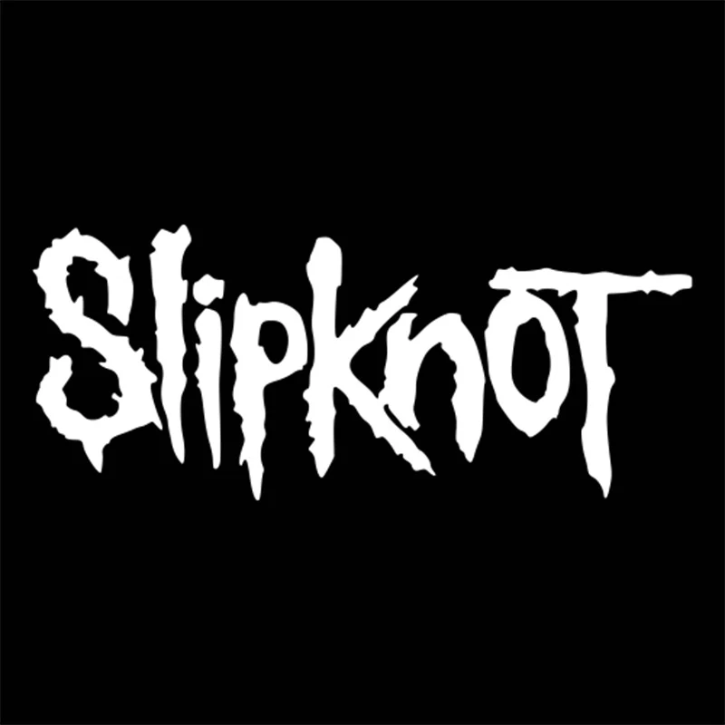 

Personality Car Stickers Slipknot Word Decal Decoration Vinyl Waterproof Sunscreen Accessories Black White,15cm*8cm