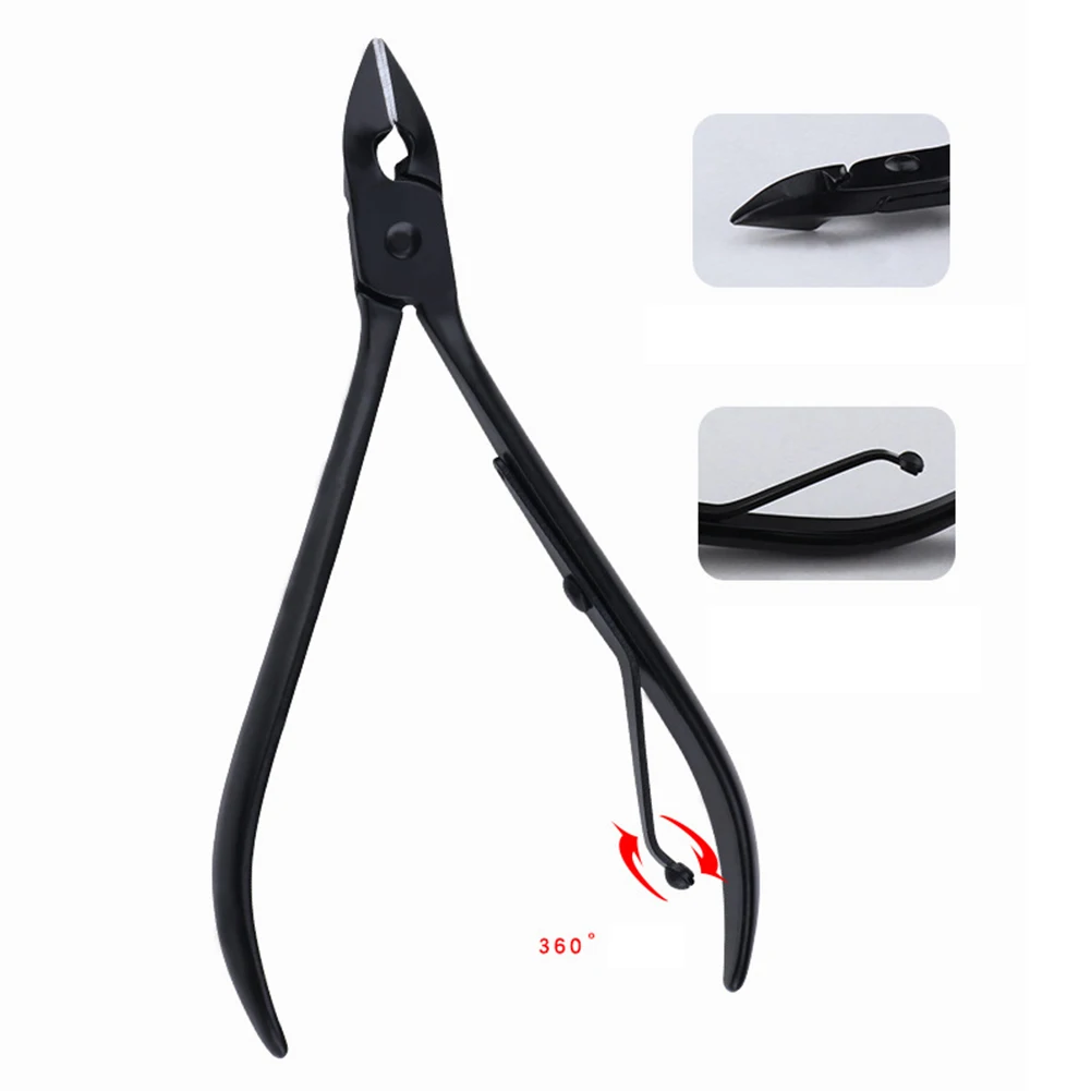 

Black Stainless Steel Nail Clippers Tweezers Kit Cuticle Push Nail Cutter Device Scissors Trimmer Beauty Manicure Tool