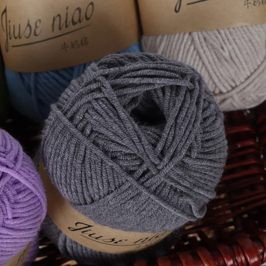 Высококачественная хлопковая вата 5 нитей молочного хлопка Сделай Сам шерстяная