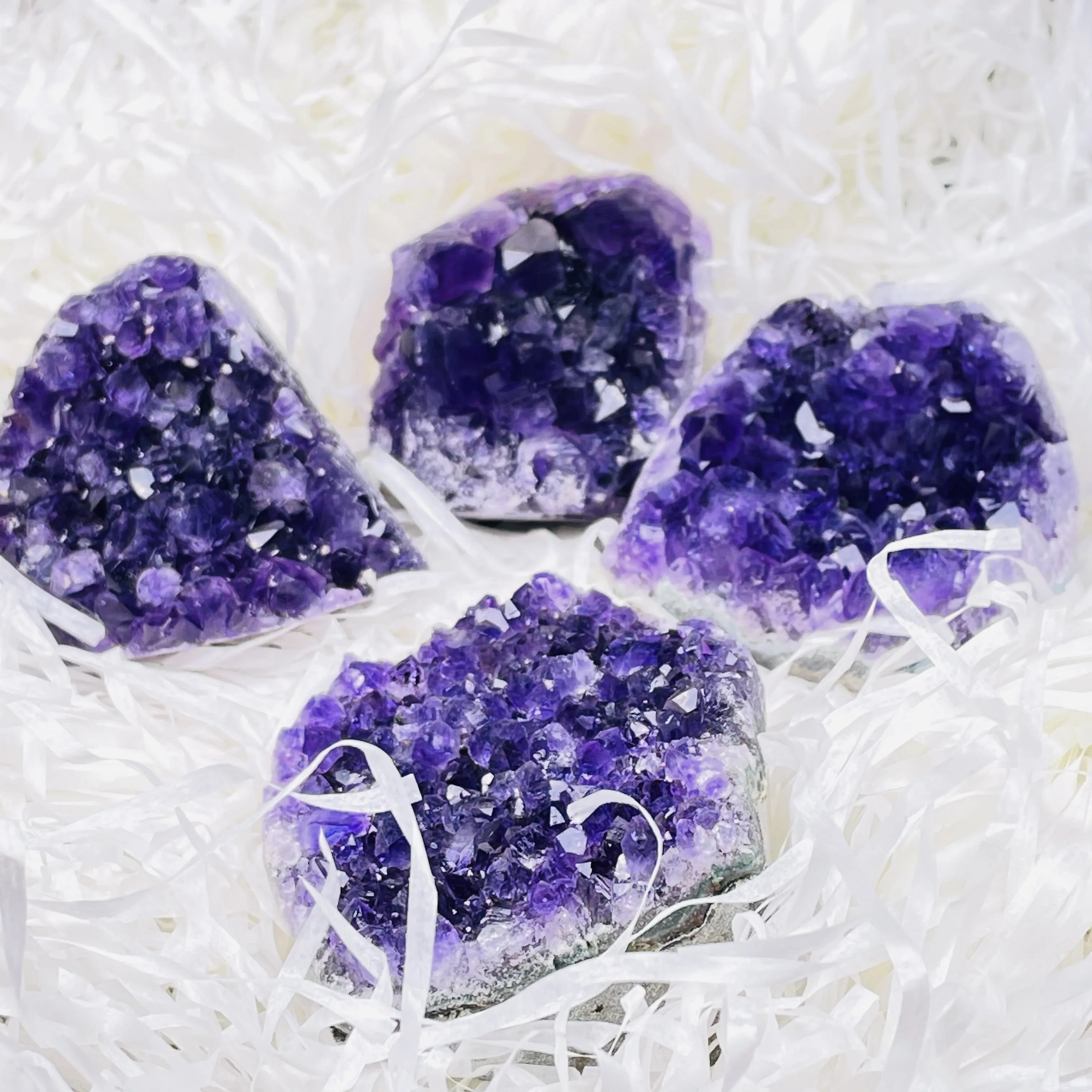 

New!!! Natural Amethyst Quartz Crystal Cluster Specimen Minerals Reiki Healing Chakra Gemstone Brazil
