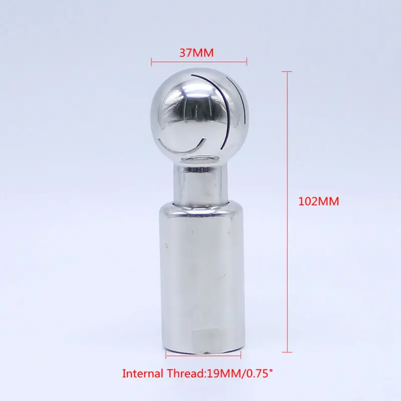 

1/2\\\\\\\\\\\\\\\" Female Spray Ball 1pc Silver CIP tank Parts Replacement Cleaning Rotary Sanitary DN15 Durable Useful