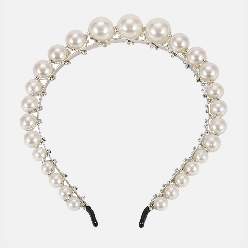 Dvacaman ZA имитация жемчуга Hairband женские корейские модные свадебные аксессуары для волос ювелирные изделия ручной работы cz Кристалл повязка на голову подарки - Окраска металла: 5