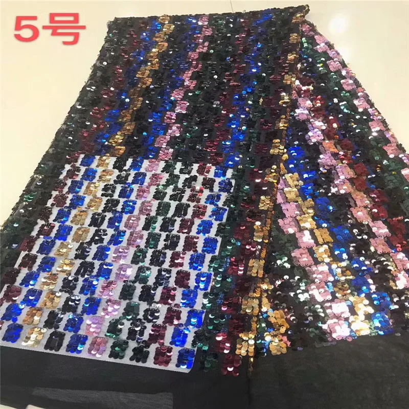 Высококачественное французское нигерийское Сетчатое кружево с 3d блестками