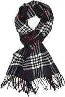 2021 luxury plaid cashmere women scarf winter warm shawls and wraps scarves pashmina soft long tassel female foulard bufandas