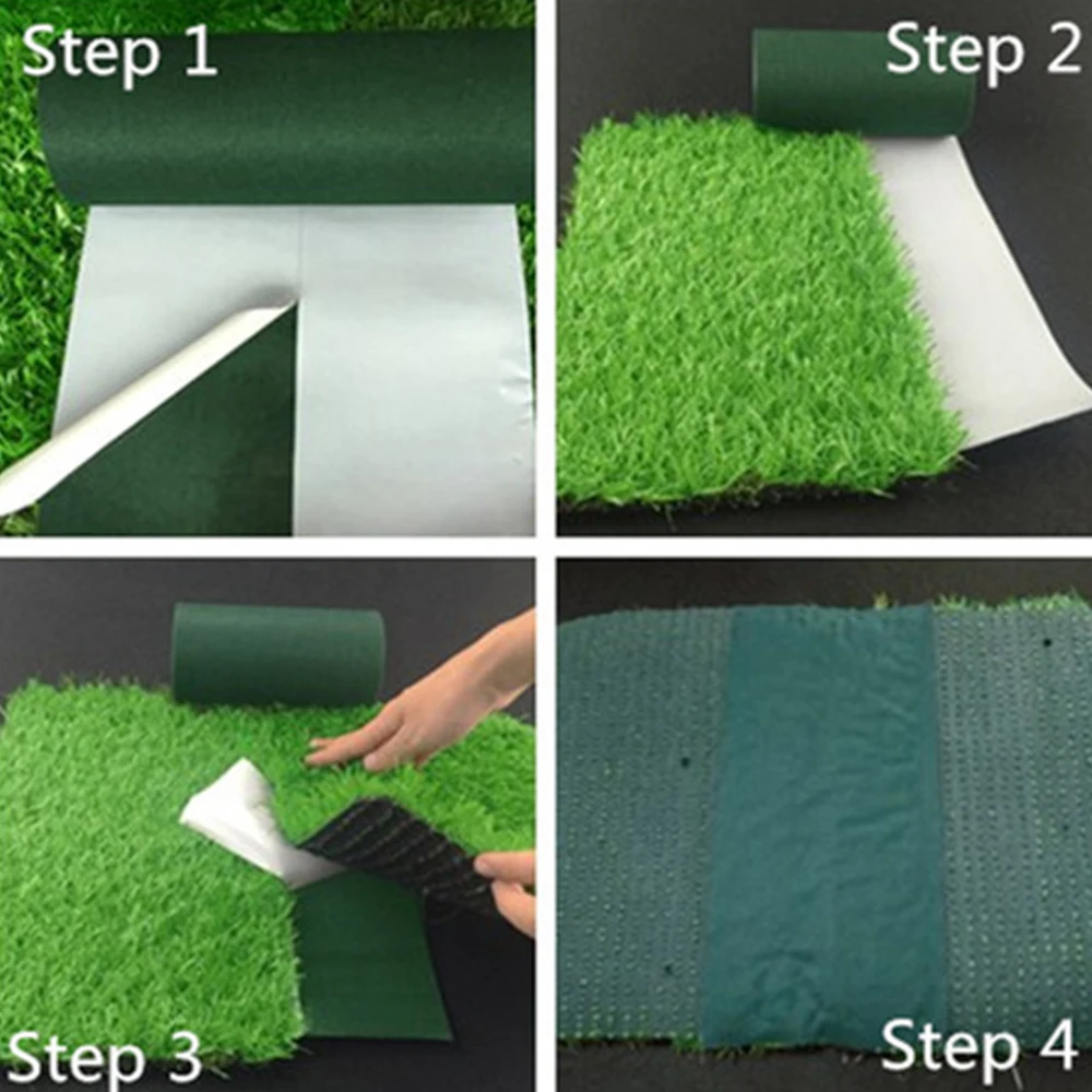 Cinta de costura de c&eacute;sped Artificial autoadhesiva, cinta de uni&oacute;n para c&eacute;sped de paisaje, f&aacute;cil instalaci&oacute;n-5