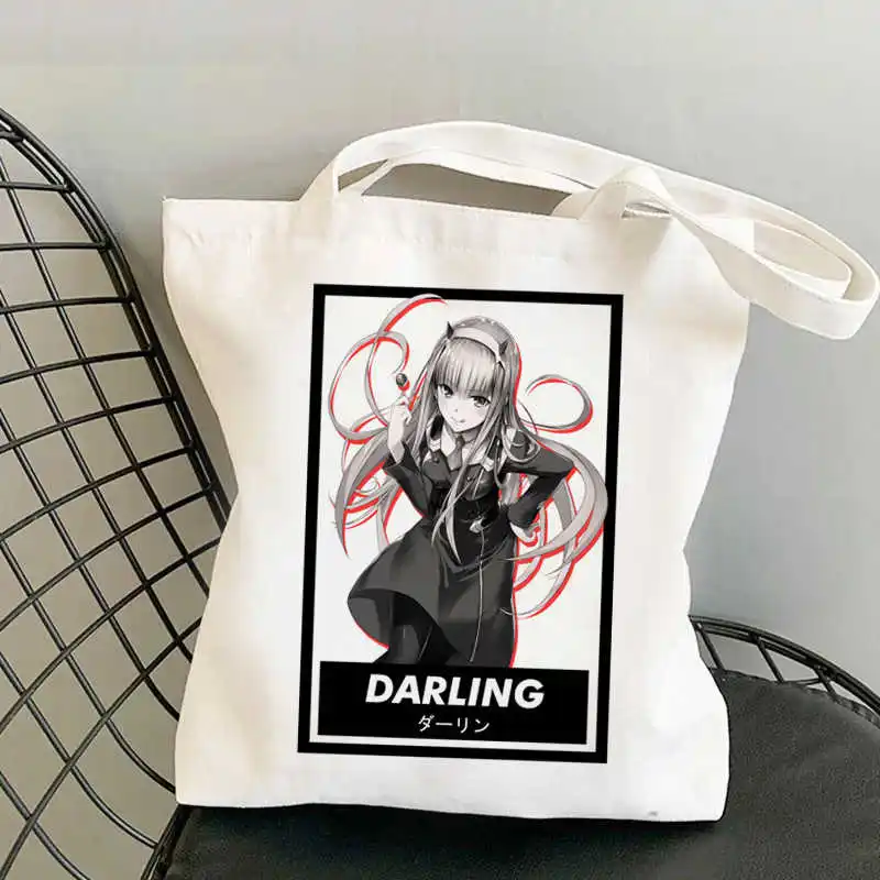 

Darling in the Franxx Assassination Classroom shopping bag reusable shopping bolsa jute bag bag bolsa compra foldable cabas