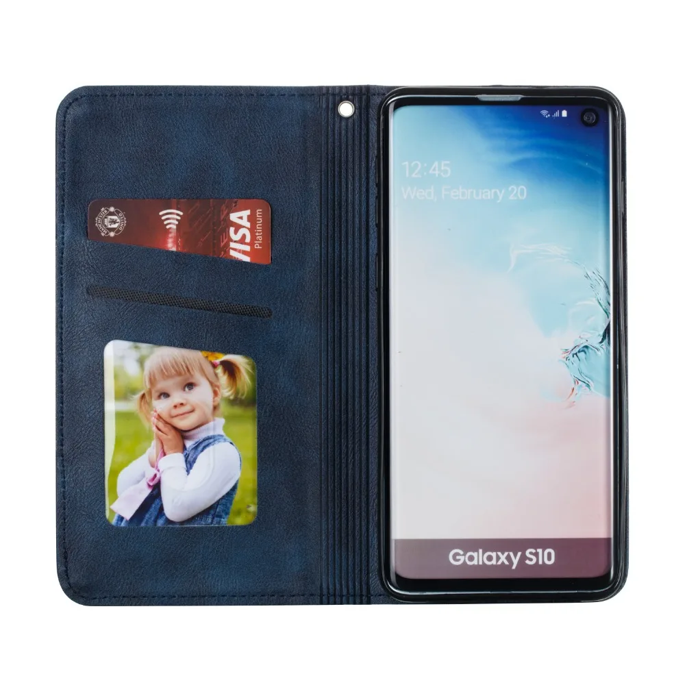 Флип раскладный кожаный чехол для Samsung Galaxy Note 10 9 8 S20 ультра S10 S8 S9 плюс S7edge A20E A50 A10 A70