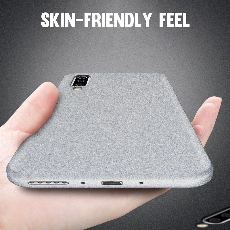 Силиконовый матовый телефон случае для samsung Galaxy A10 A20 A30 A40 A50 A70 A80 A90 S8 S9 S10e S10 плюс Note10 9 8 тонкий Песчаник чехол