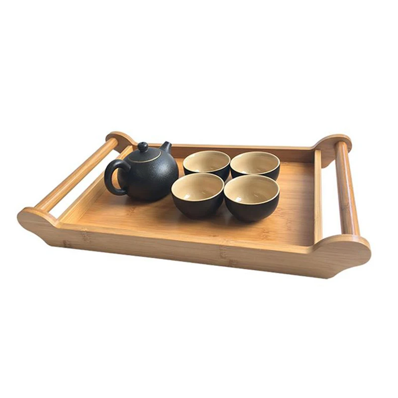 HOT 1Pc бамбуковый поднос для чая тарелка еды сервировка десерта традиционный