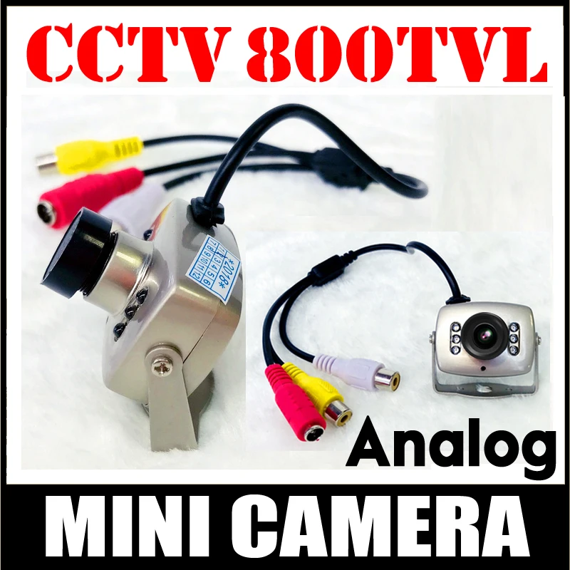 Super Micro Have Night Vision 700TVL CCTV HD mini Camera AV Audio MIC Metal monitoring products Surveillance Small vidicon