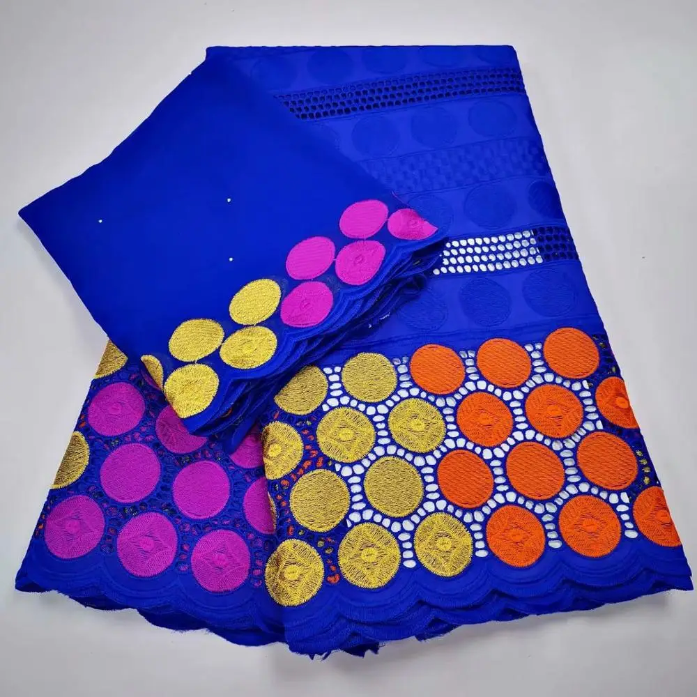 

2020 embroidery African eyelet cotton Dry lace fashion Swiss voile lace in Switzerland 5+2yards F1qzMA151