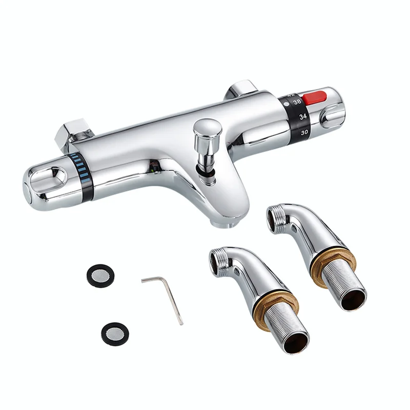 

Stainless Steel Auto-Thermostat Control Thermostatic Mixer Shower Top Outlet Waterfall Shower Faucet Shower Mixer Adjustable