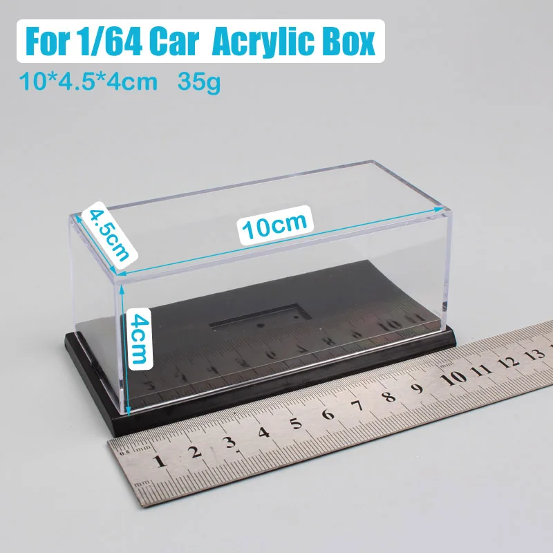 1 64 Acrylic 1: 64 масштаб kyosho акриловый дисплей Анти Пыль Показать чехол подставка поддержка Кристалл Черный База коробка для литья под давлением миниатюрные игрушечные модели автомобиля - Цвет: 1 64 Acrylic