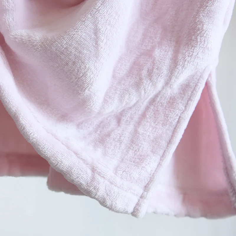 Женская свободная ночная рубашка розовая фланелевая домашняя Осень-зима 2020