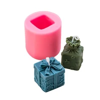 candle silicone molds diy christmas gift box cuboid shape moulds with embossed for candles soaps chocolates puddings making