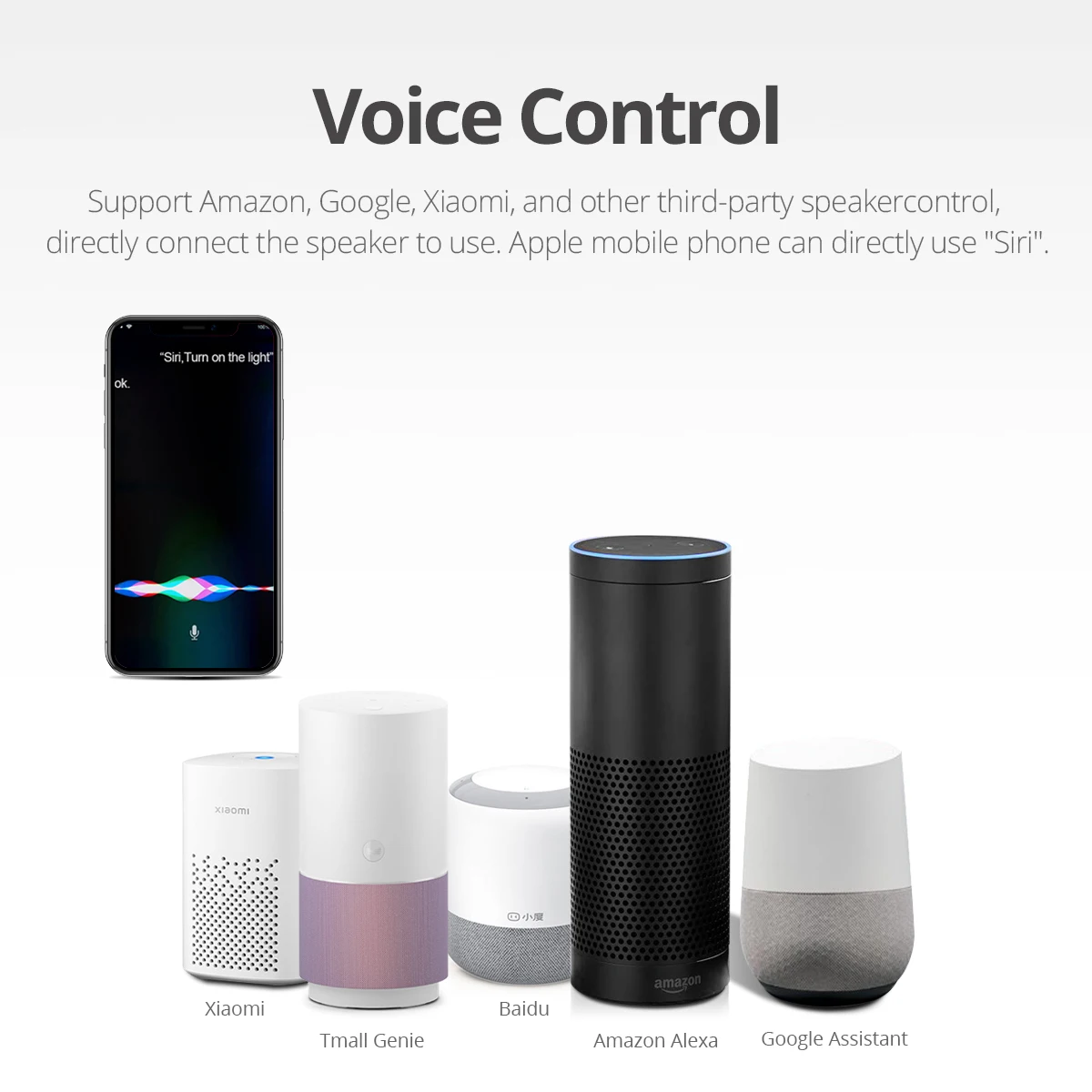 Умная розетка Apple Homekit/Tuya сетевая Wi-Fi голосовое управление Siri и совместимый с Alexa