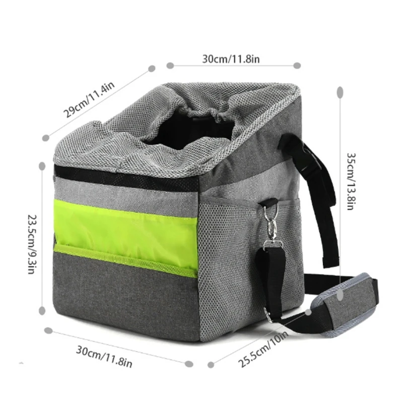 

Waterproof Folding Pet Dog Carrier Portable Travel Cycling Bicycle Seat Basket Utility To Use