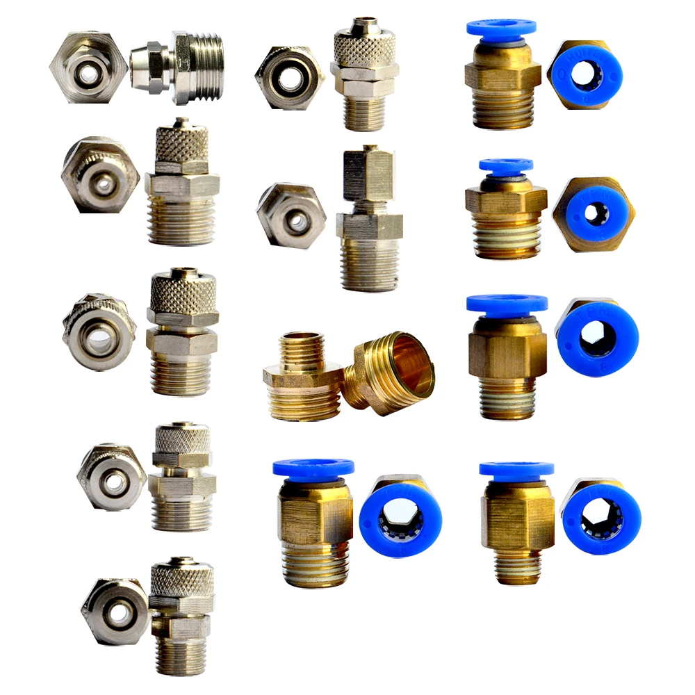 Air Compressor Accessories Quick Pipe Connectors Tube Connect Parts Water System Flow Restrictor Pneumatic Fittings | Красота и