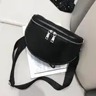 Модная черная поясная сумка, простая оболочка из искусственной кожи, нагрудная сумка, вместительная сумка через плечо на молнии, крутая женская сумка-мессенджер через плечо