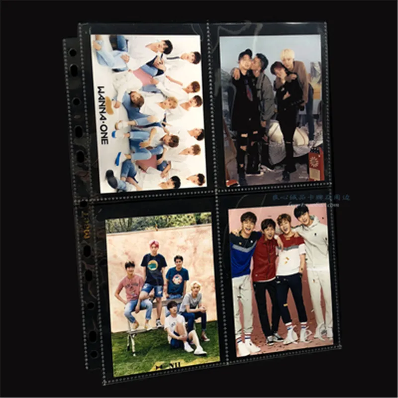 50 листов/лот 4 карман A6 мягкий фото открытки в альбом страница для почтовых