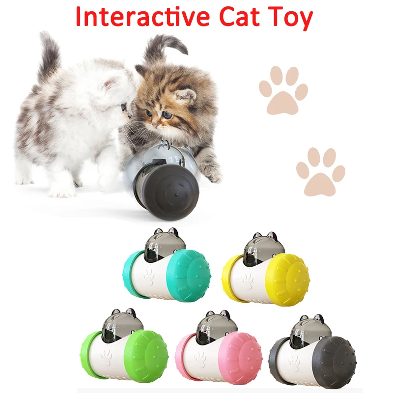 

Interactive Cat Toy IQ Treat Ball Smarter Pet Toys Food Ball Food Dispenser for Cats Playing Training Balls Pet Supplies Dog Toy