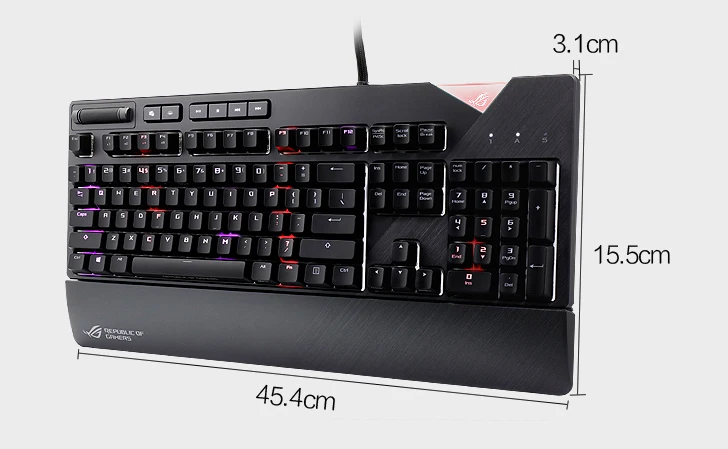Лучшая Механическая игровая клавиатура RGB для ASUS ROG Strix клеш с переключателями Cherry