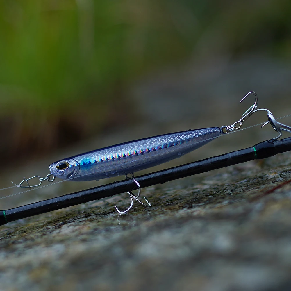 BassLegend Fishing Topwater Lure Surface Walk The Dog Bass Pike Sparrow Wobbler Stick Bait WTD Floating Pencil Walker 90mm 12g