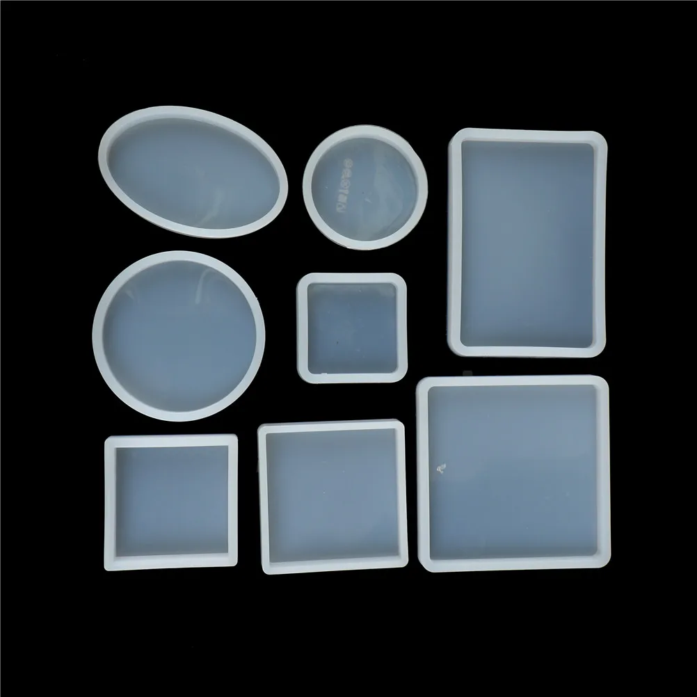 1Pcs Practical DIY Silicone Cake Mold Craft Square Round Resin Transparent Epoxy Making | Tools