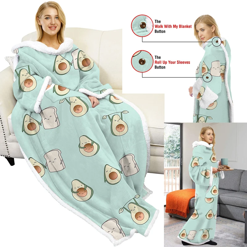 

2021 Spring Winter Home Clother Warm Fleece Oversized Hoodies Blanket Sweartshirts Loose Sofa Blanket Male Hoodies Sweatershirts
