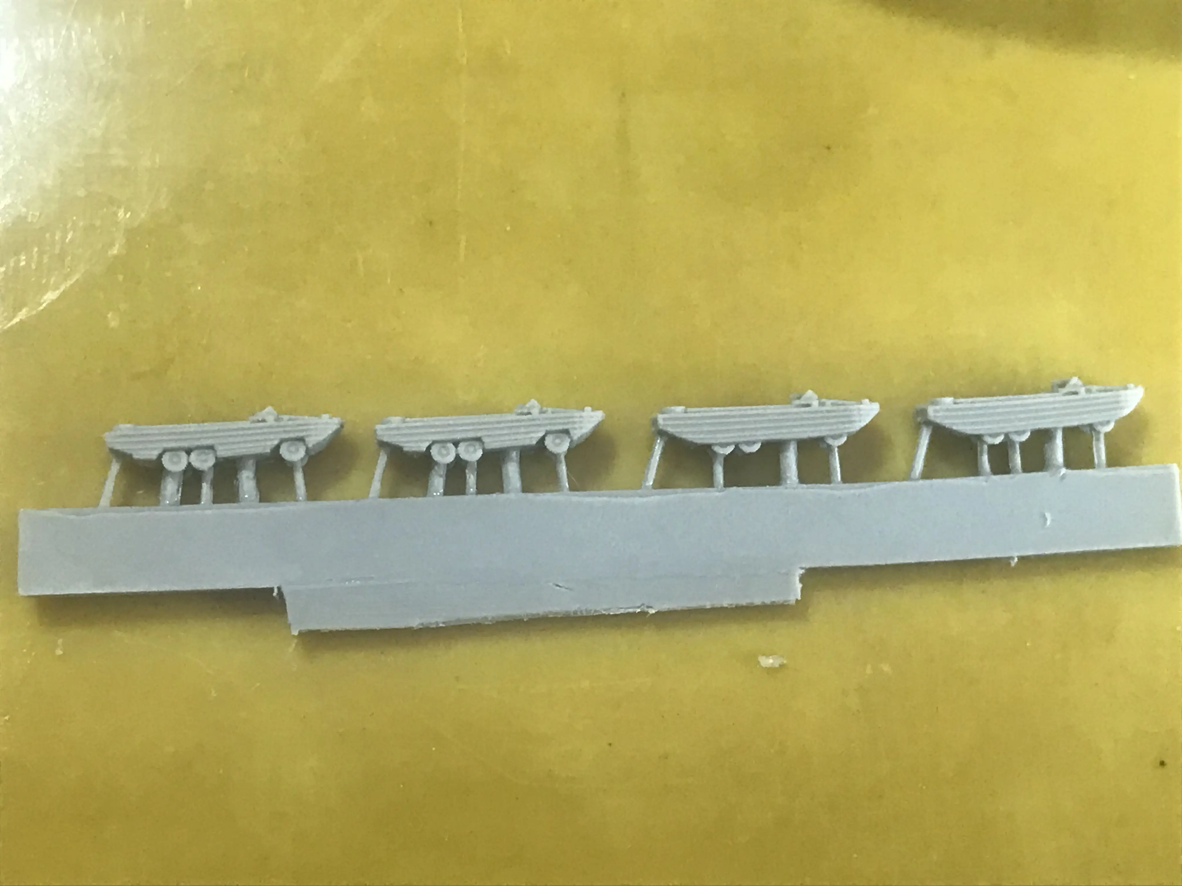 

military model accessory resin upgrade parts 1/700 US Navy water duck DUKW GMC Six wheeled amphibious vehicle 4pcs
