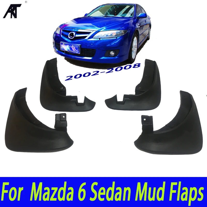 4 шт./компл. для Mazda 6 Sedan 2002 2008 Брызговики крыло брызговиков 2003 2004 2005 2006 2007 шт. OE Styled
