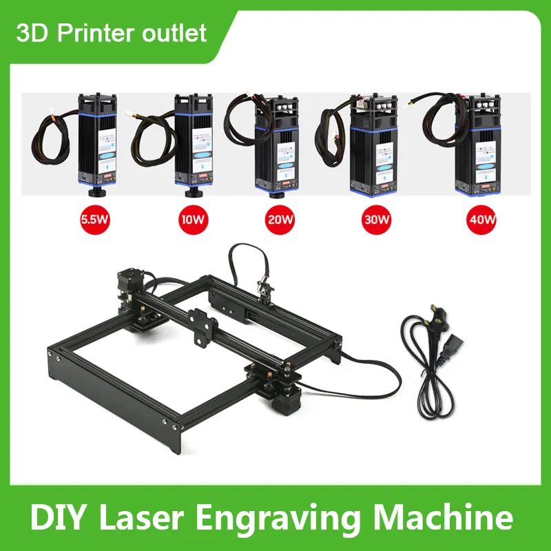 Лазерный гравировальный станок 40 вт 450 нм фиксированное фокусное расстояние
