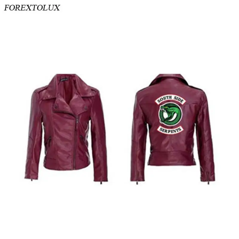 Женская мотоциклетная куртка на молнии из ПУ кожи | одежда