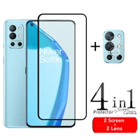 4 in 1 for oneplus 9r glass for oneplus 9r one plus 9r tempered glass full glue 9h hd screen protector for oneplus 9r lens glass