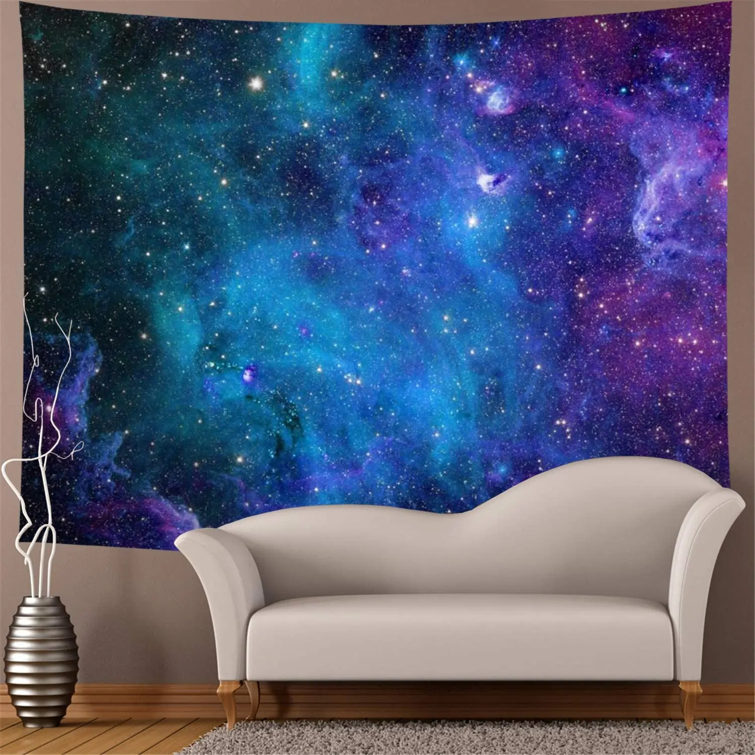 

Galaxy Tapestry Blue Starry Sky Tapestry Universe Space Tapestry Wall Hanging Psychedelic Tapestry Mysterious Nebula Stars Wall