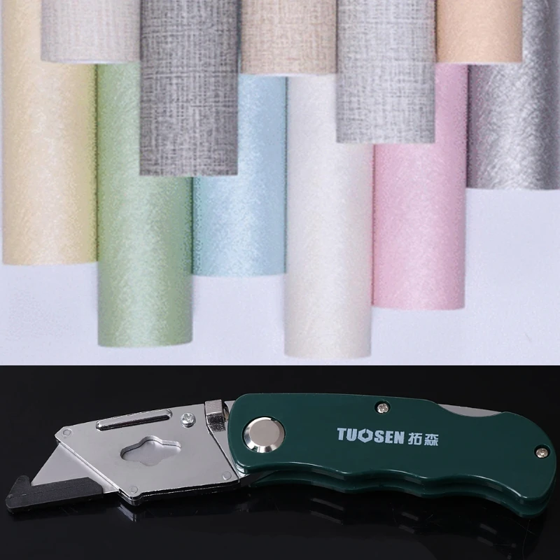 

Stainless Steel Folding Utility Knife Woodworking Outdoor Camping w/ Five Blades