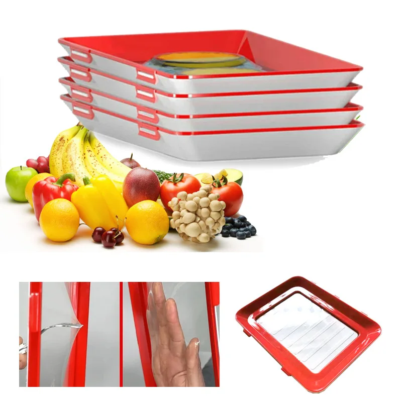 Лоток для хранения кухонное Хранение продуктов набор контейнеров сохранение
