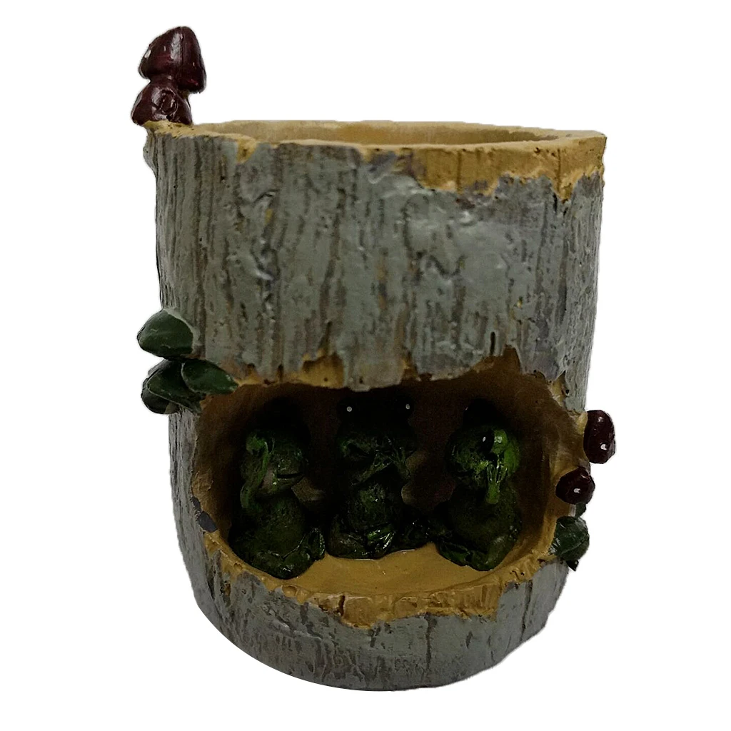 Винтажный смоляный садовый цветочный горшок для растений суккулентов корыта
