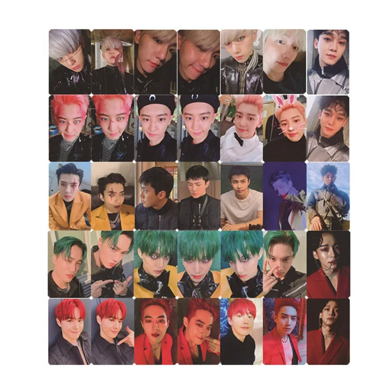 

6Pcs/set KPOP Album Official Original Selected Photocard Collection HD Photo Card PVC Cards Self Made LOMO Card Photocard