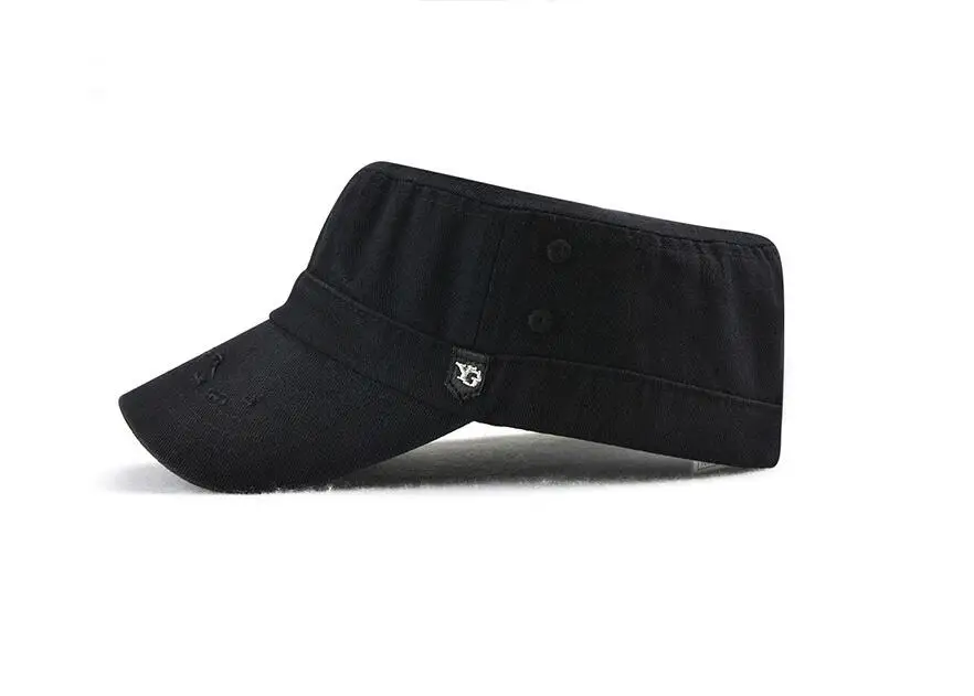 

New style men's and women's flat top military hats outdoor sports sunshade hat