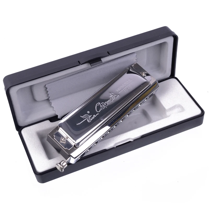 Harmonica SWAN Chromatic Blues C Key w/ 10 Holes 40 Tone NEW | Спорт и развлечения