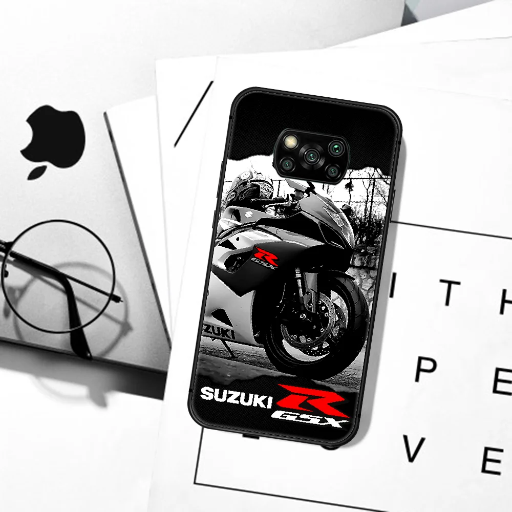 

Suzuki Gsx R Motorcycle Brand Phone Case For Xiaomi Mi Note 10 A3 9 MAX 3 A2 8 9 10 11 Lite Pro Ultra black Etui Trend Shell