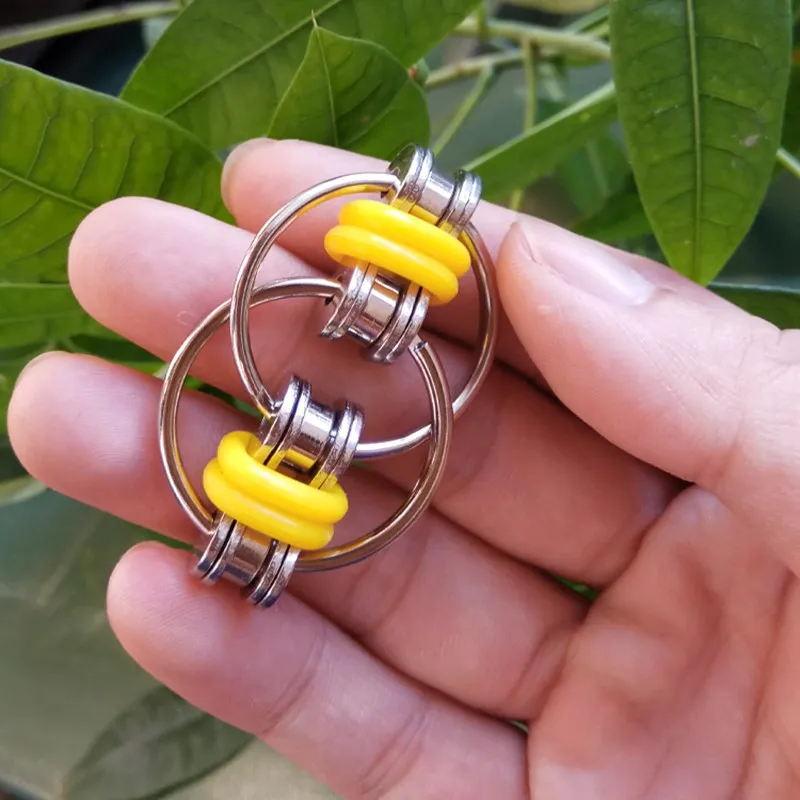 

Fidget Toys Relief Bike Chain Figet Toys for Autism Antistress Toys Set Anti Stress Adhd Spinner Metal Ring Puzzle Sensory Toy
