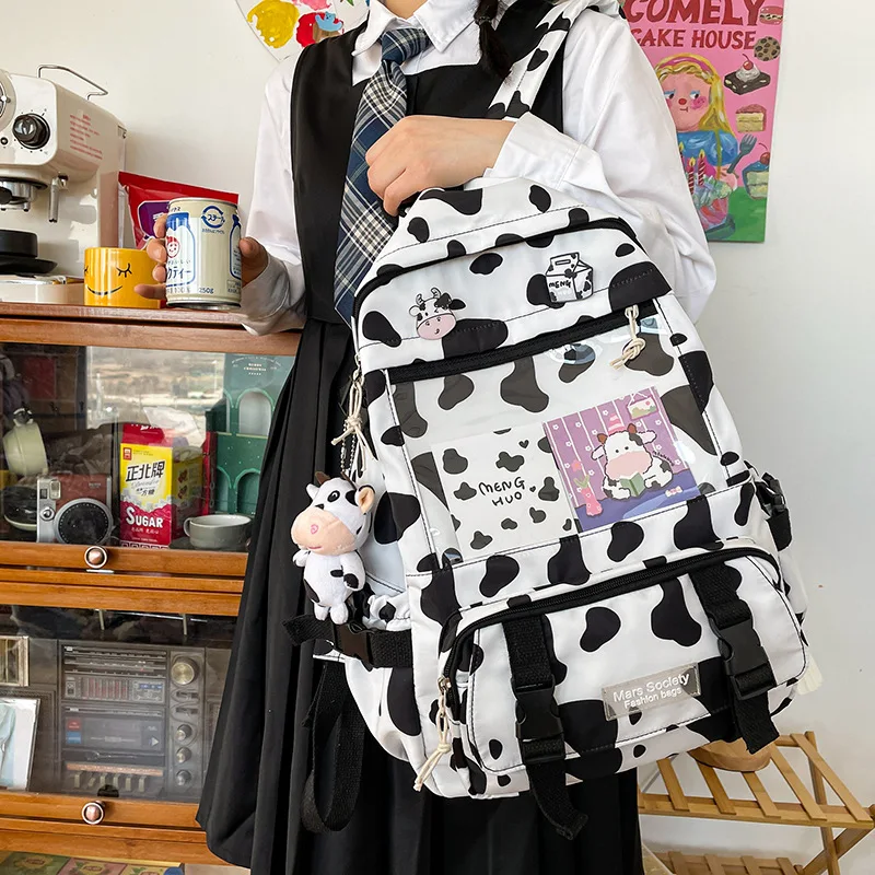 

Fashion Female Women Backpack Nylon Kawai Rucksack Cute Student School Bag Teenage Girls Casual Big Bookbag Mochilas 2021 New