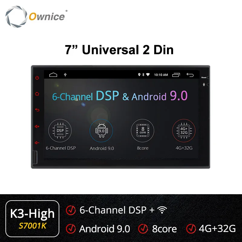 Ownice K1 K2 K3 Octa 8 ядерный Android 2G ram 32GB rom поддержка 4G LTE SIM сетевой Автомобильный gps 2 din универсальный автомобильный Радио dvd-плеер - Цвет: S7001 K3-High