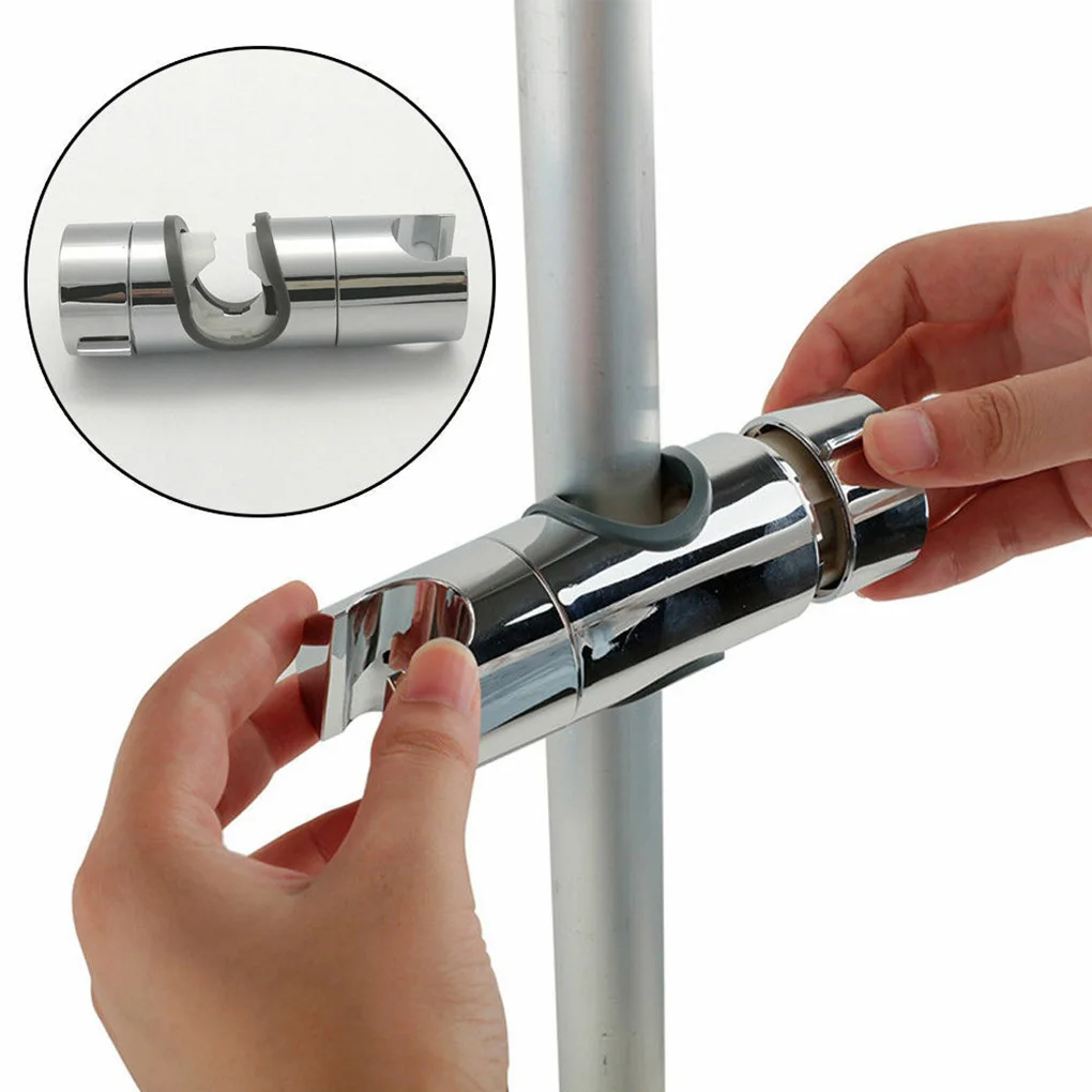 

Shower Rail Slide Anti-skidding Showerhead ABS Lightweight Holder 360 Degree Rotation Smooth Surface Different Hole Gray