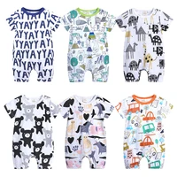 baby rompers summer style powered baby boy girl clothing newborn infant animal short sleeve clothes 3 clothes 3 6 9 12 18 months