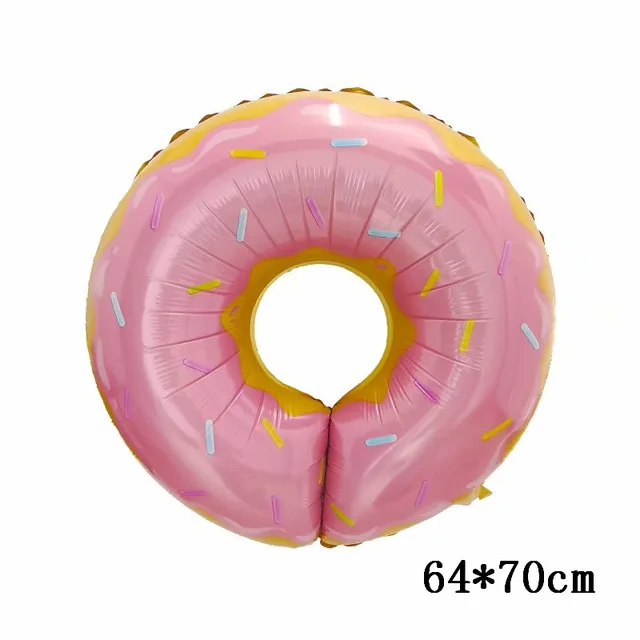 

Pink Donuts Candy Ice Cream Popcorn Foil Balloons Baby Shower Happy Birthday Party Decorations Inflatable Helium Sweet Kids Toys