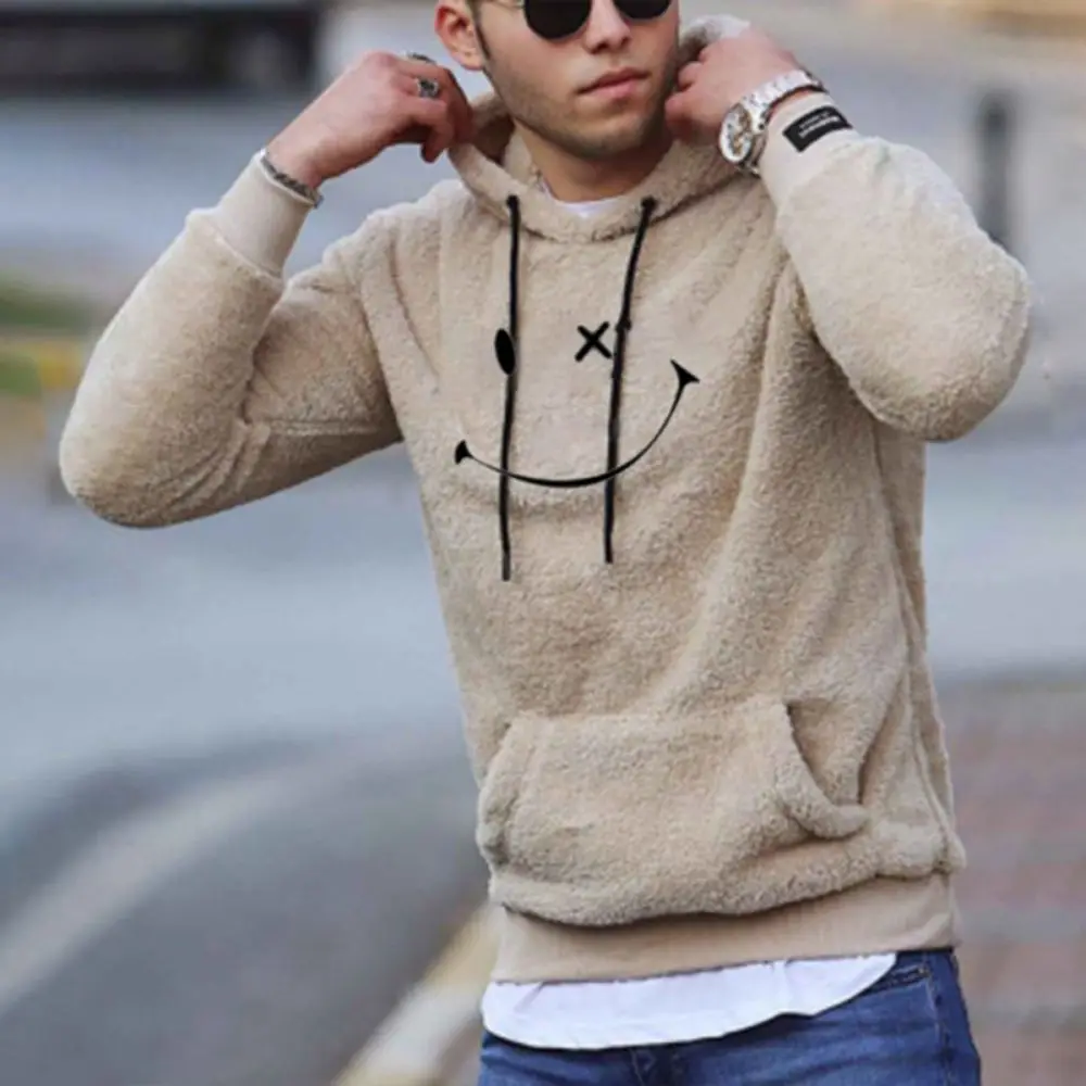 

Autumn Winter New men Fashion Hooded Sweater men casual cashmere sweater men fashion loose top student sweater men woolly coat